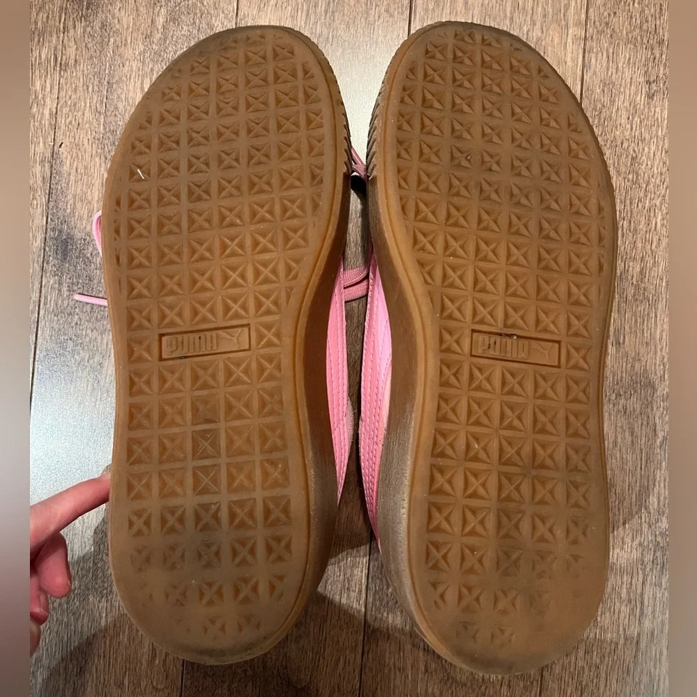 PUMA Kids shoes size 5 suede platform Jr sneakers, prism pink - Picture 8 of 8